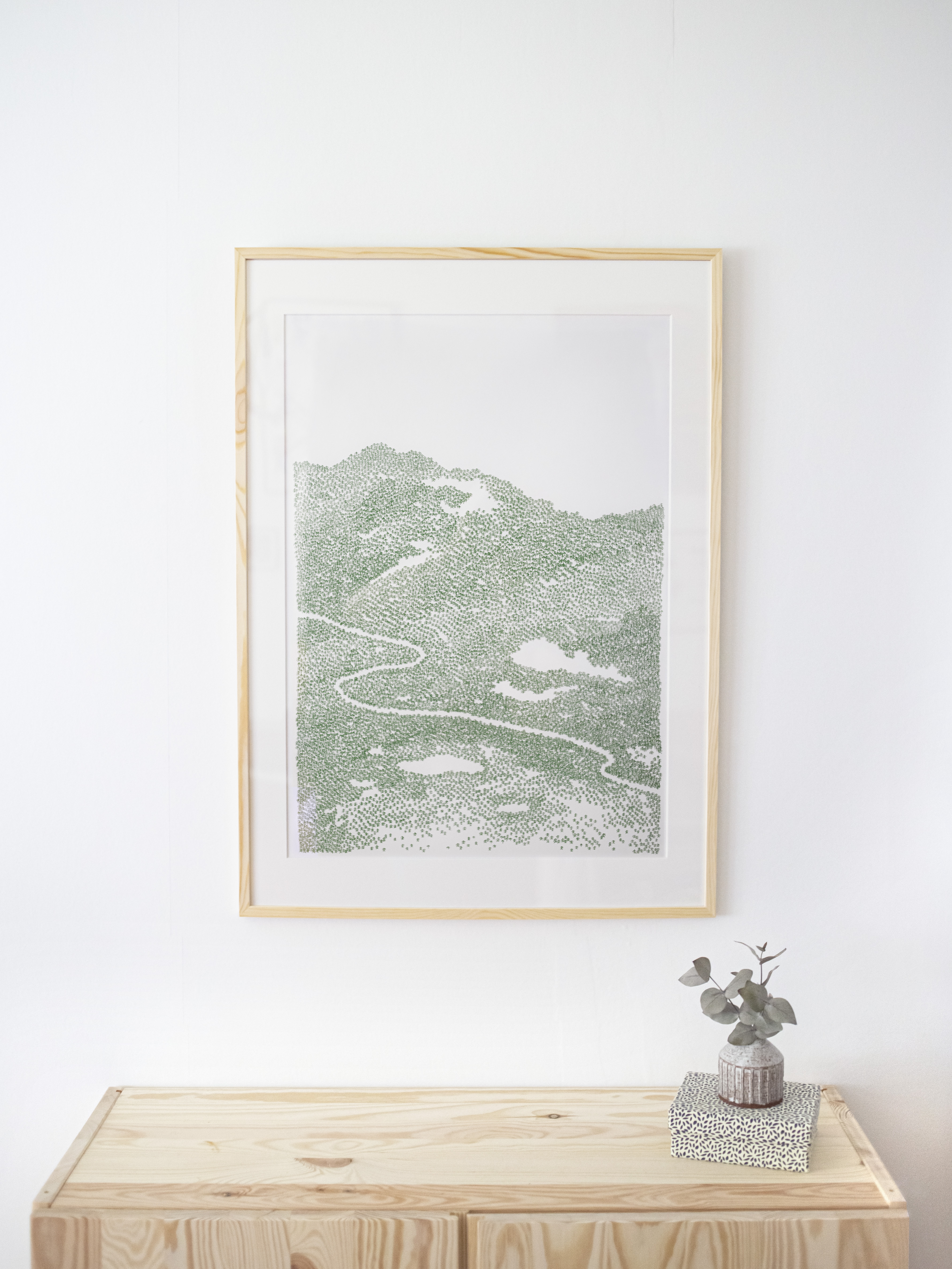 Skogslandskap - original by Emelie Zetterberg