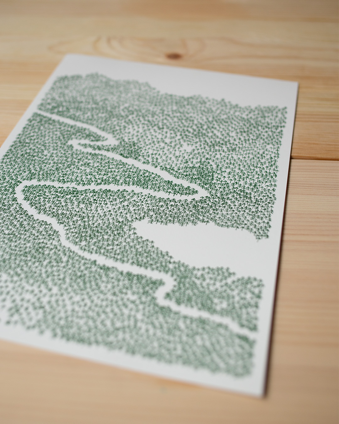 Skogslandskap II & III by Emelie Zetterberg