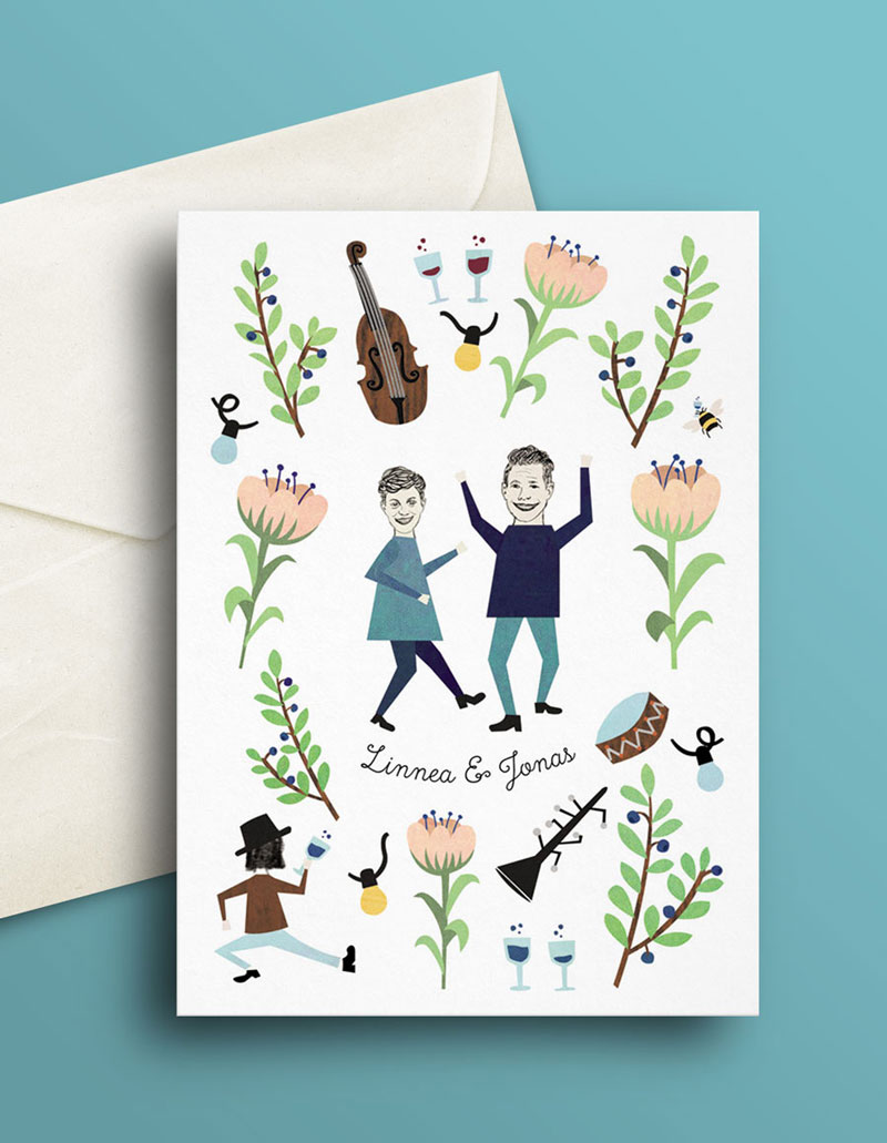 WEDDING INVITATION by Emelie Zetterberg